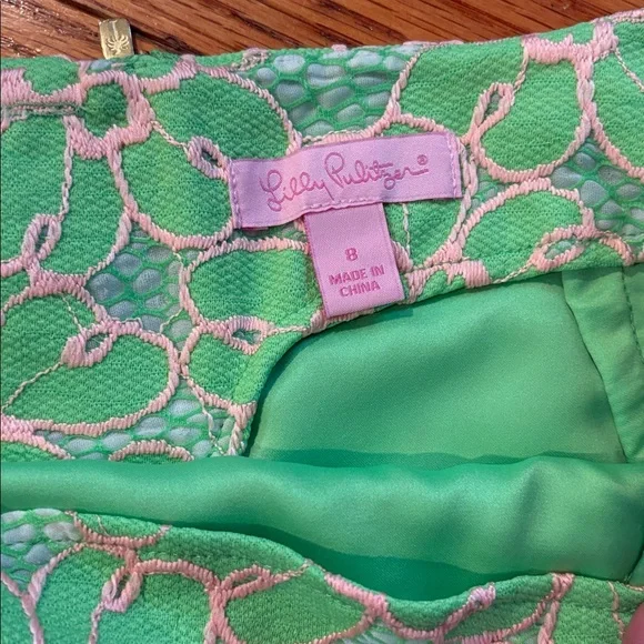 Lilly Pulitzer Hyacinth Two-Tone Lace Pencil Skirt - Picture 4 of 7